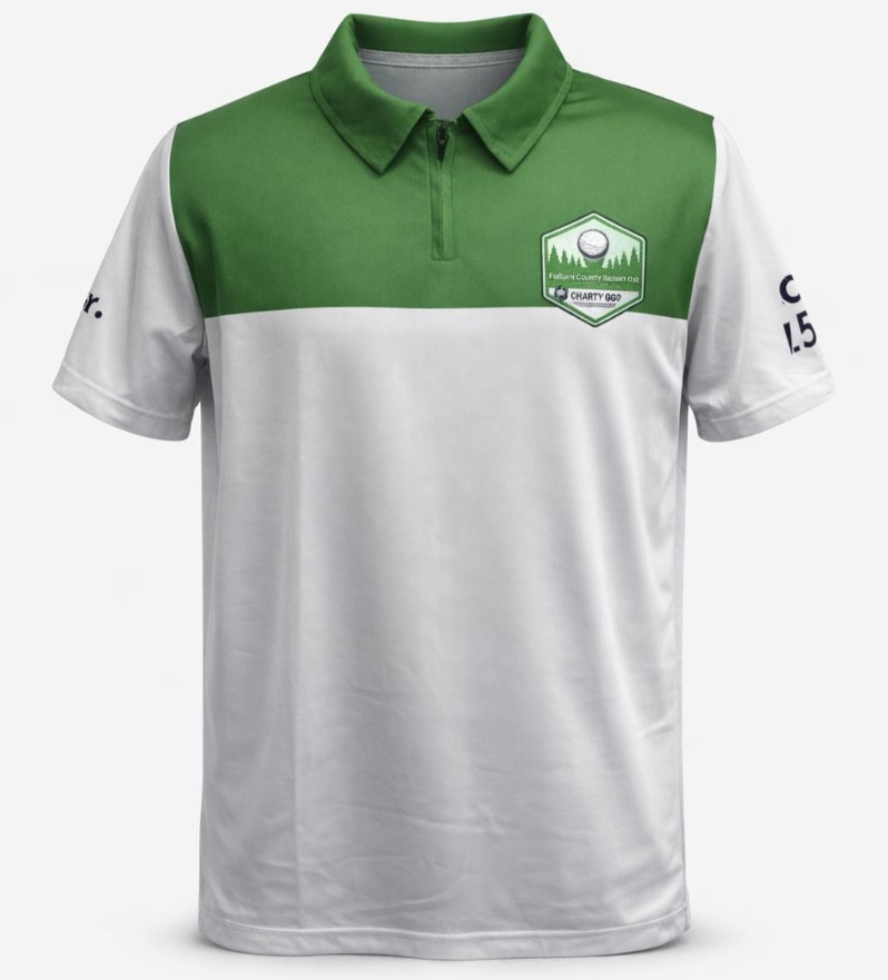 Product Description: FCRSPCA Golf Polo โณ</br>Celebrate the 2nd Annual FCRSPCA Golf Tournament in style! This lightweight, moisture-wicking polo features the event logo and a sleek fit—perfect for the course or casual wear. Every purchase supports lifesaving animal rescue programs.</br></br>Original Price: $25. Sale Price: $12 (52% off)</br> FCRSPCA Golf Polo
