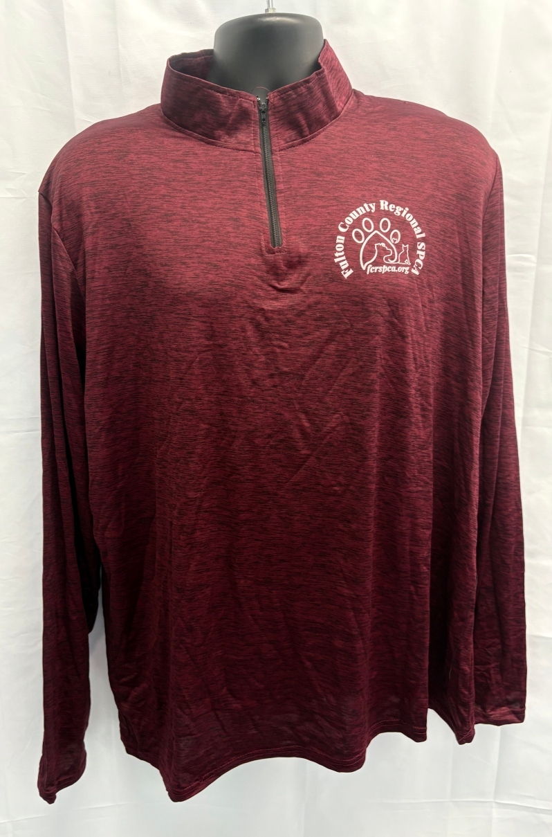 Product Description: Lightweight ¼ Zip Long Sleeve</br>Stay active and stylish with this sleek quarter-zip featuring theRegional logo on the left chest. Made from a breathable90% polyester, 10% spandex blend, it offers comfort, flexibility, and performance. Size 2XL Only.</br></br>Original Price: $25. Sale Price: $12(50% off!)</br></br>Perfect for layering and showing your support! ๐พ</br> 1/4 Zip Long Sleeve - Burgundy 2XL Only